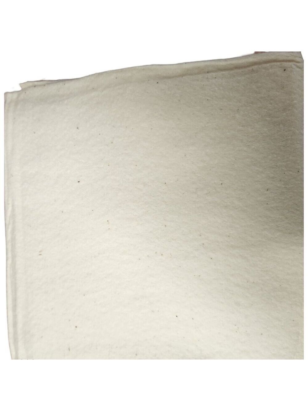 Natural Cotton Batting 36x40, Microwave Safe Quilting Fabric for Potato Bags, Se
